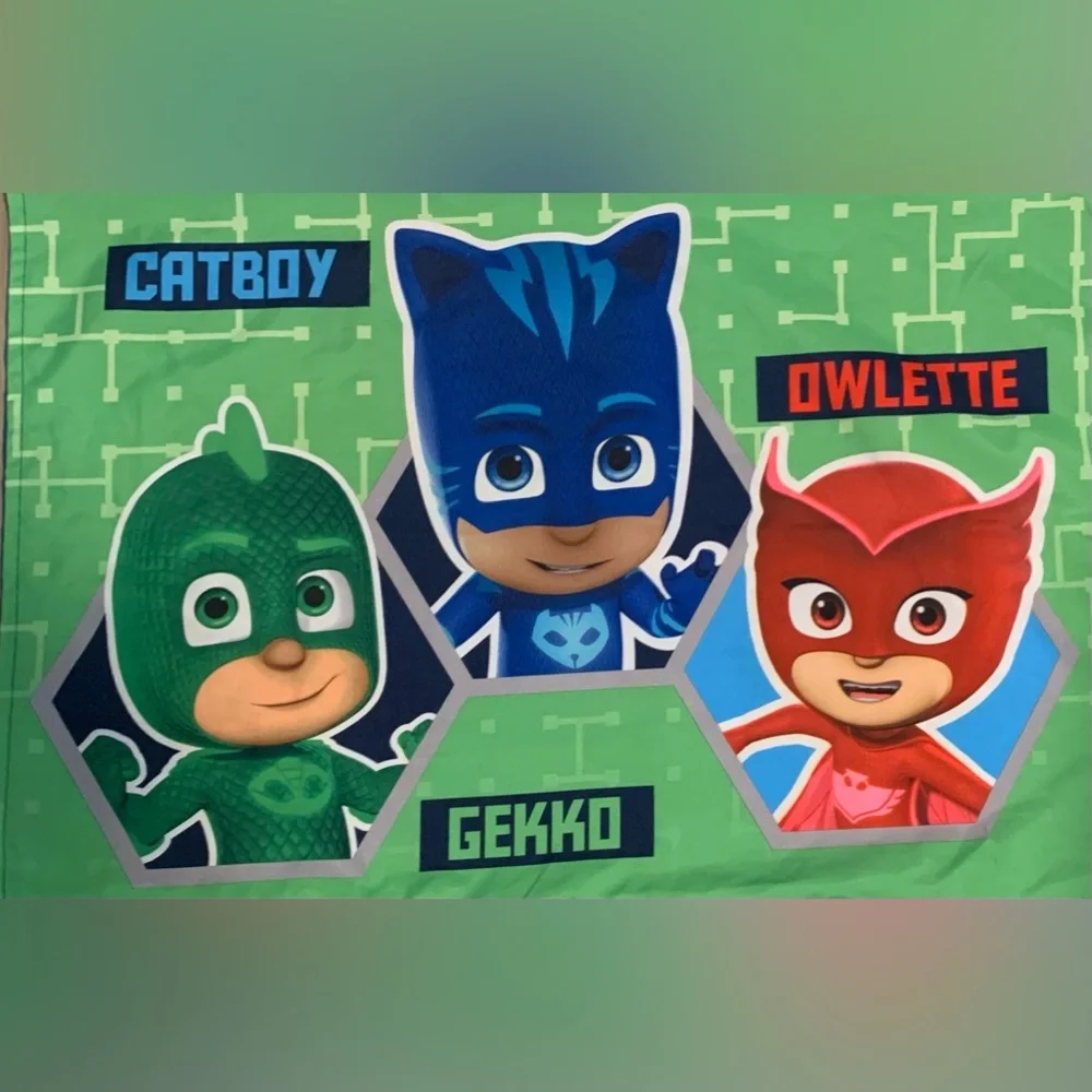 Kids Blue & Green Character Pillowcase- Official Licensed Design